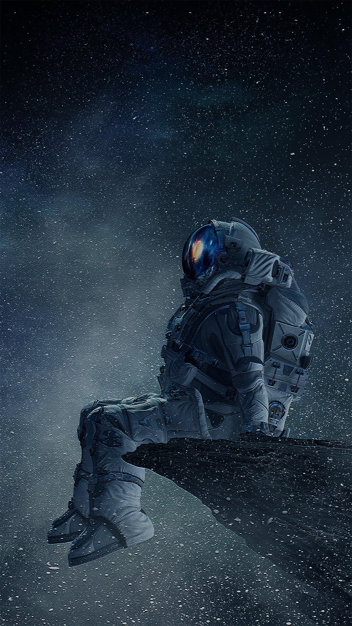 1152x2048 Wallpaper Astronaut, Slope, Astronomical Object, People in Nature, Space, Background Free Image