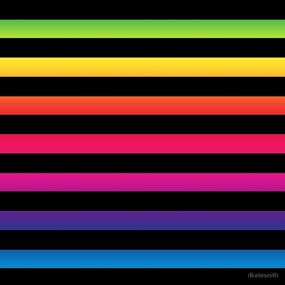 1000x1000 Black Rainbow Horizontal Lines