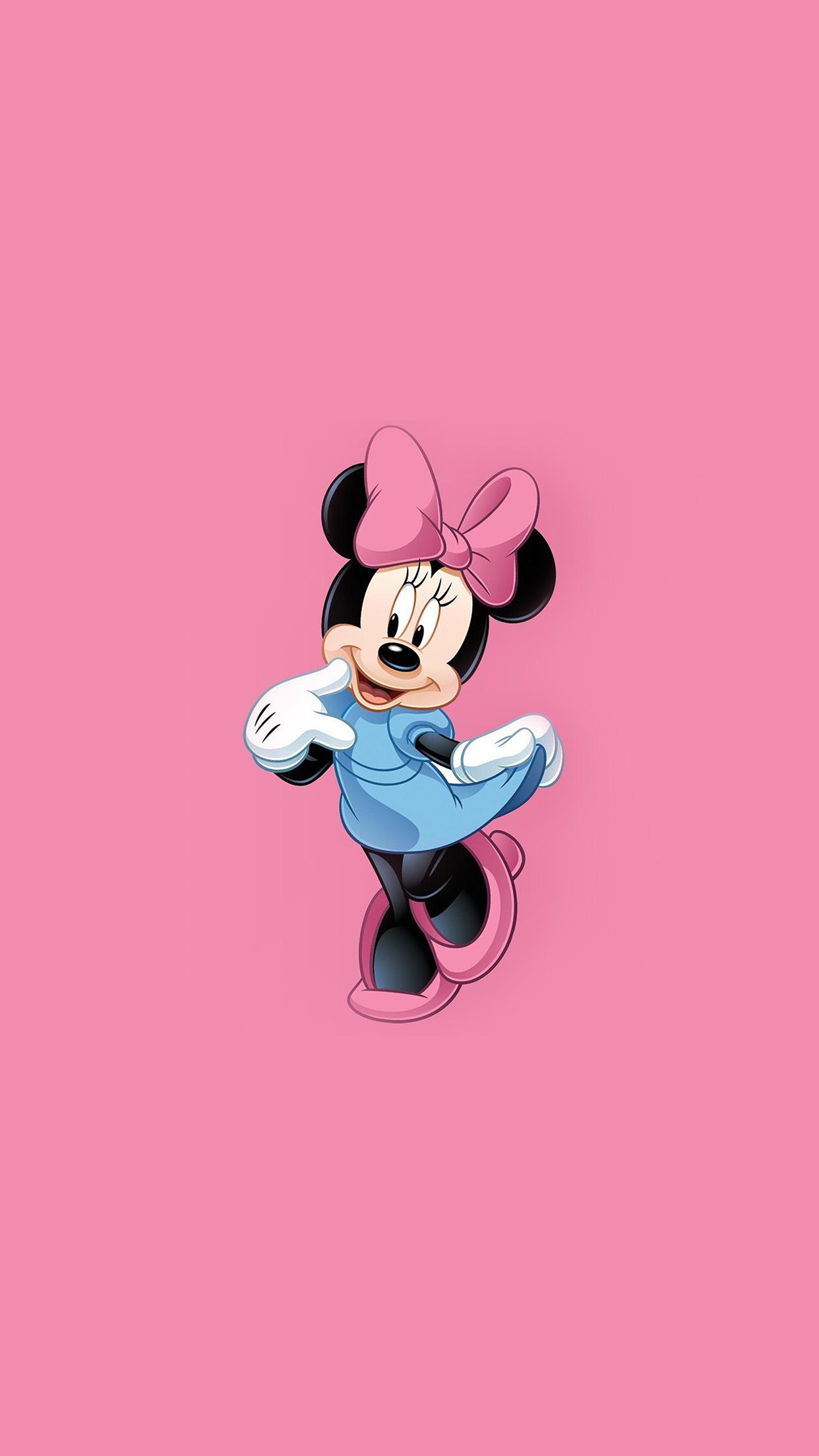 1242x2208 Black Minnie Mouse iPhone Wallpaper