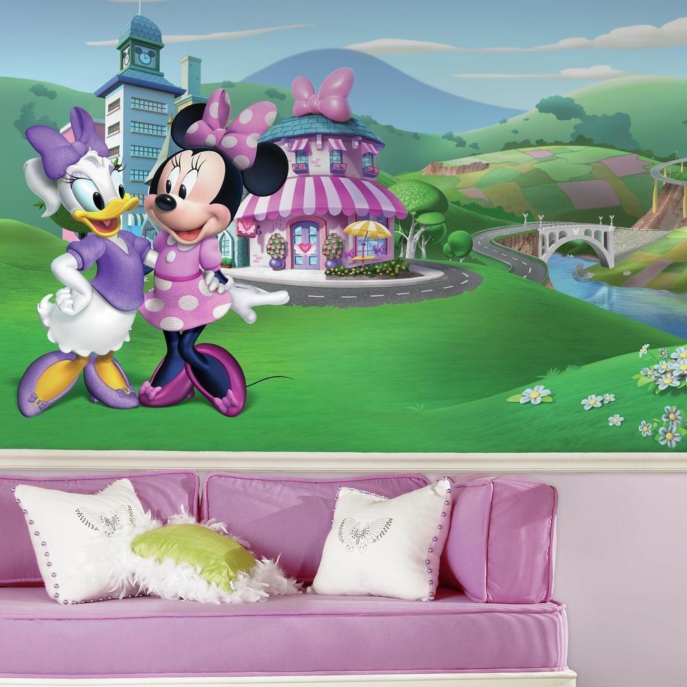 1000x1000 Minnie Mouse Happy Helpers Wall Mural