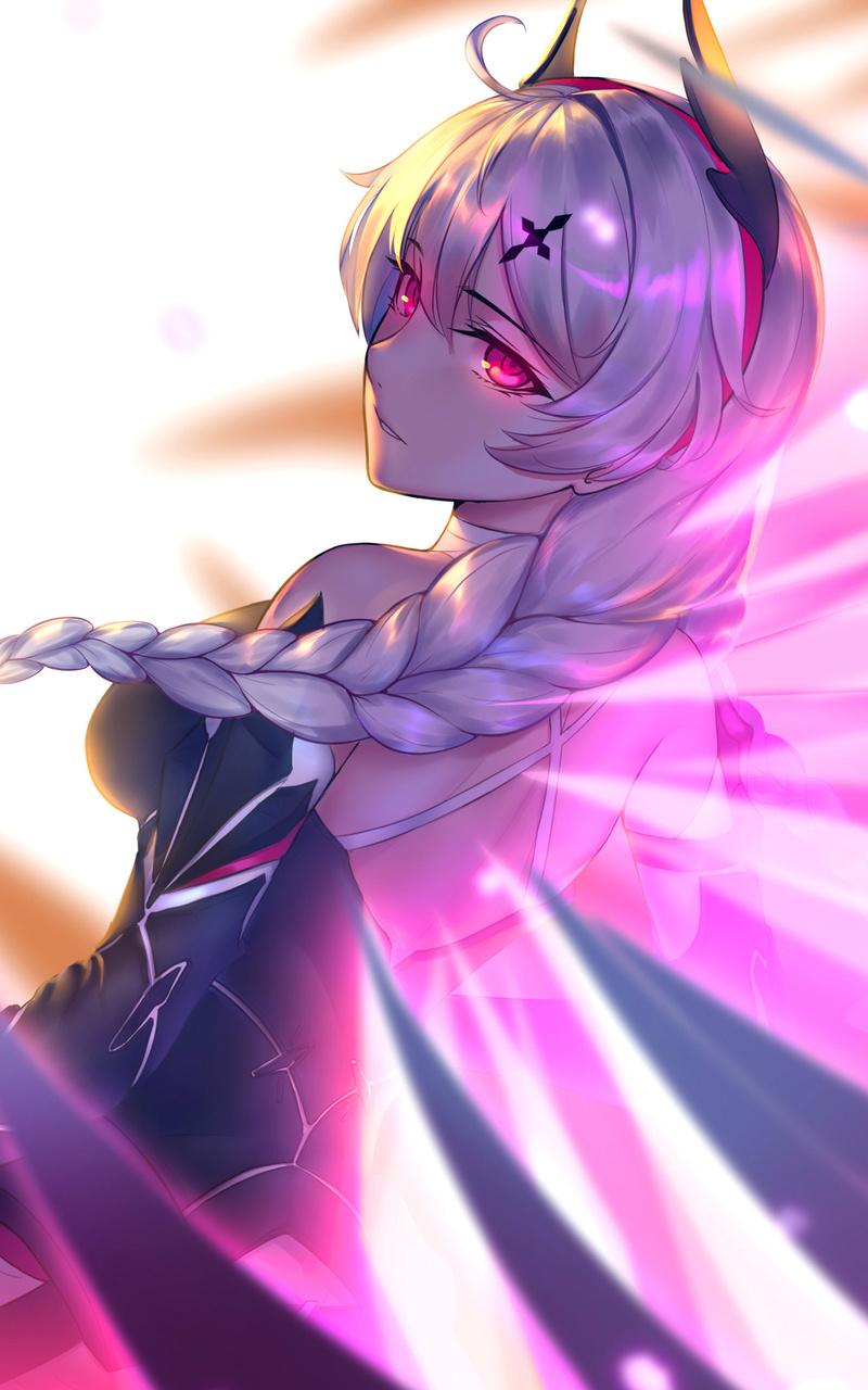 800x1280 Knight Moonbeam Japan Anime Girl Glowing Eyes Nexus Samsung Galaxy Tab Note Android Tablets HD 4k Wallpaper, Image, Background, Photo and Picture