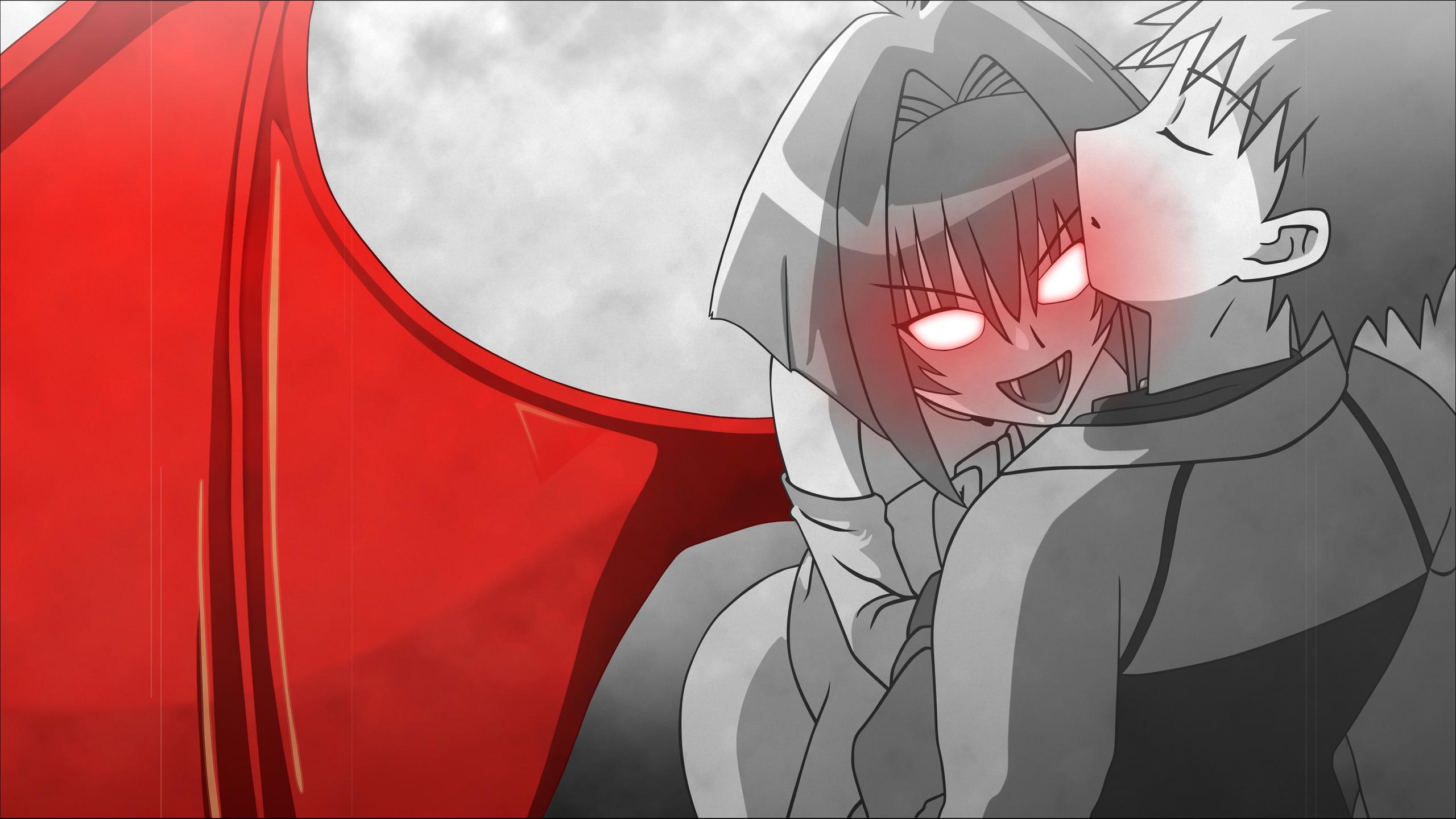 2560x1440 wings karin vampires anime glowing eyes chibi vampire 2560x1440 wallpaper High Quality Wallpaper, High Definition Wallpaper