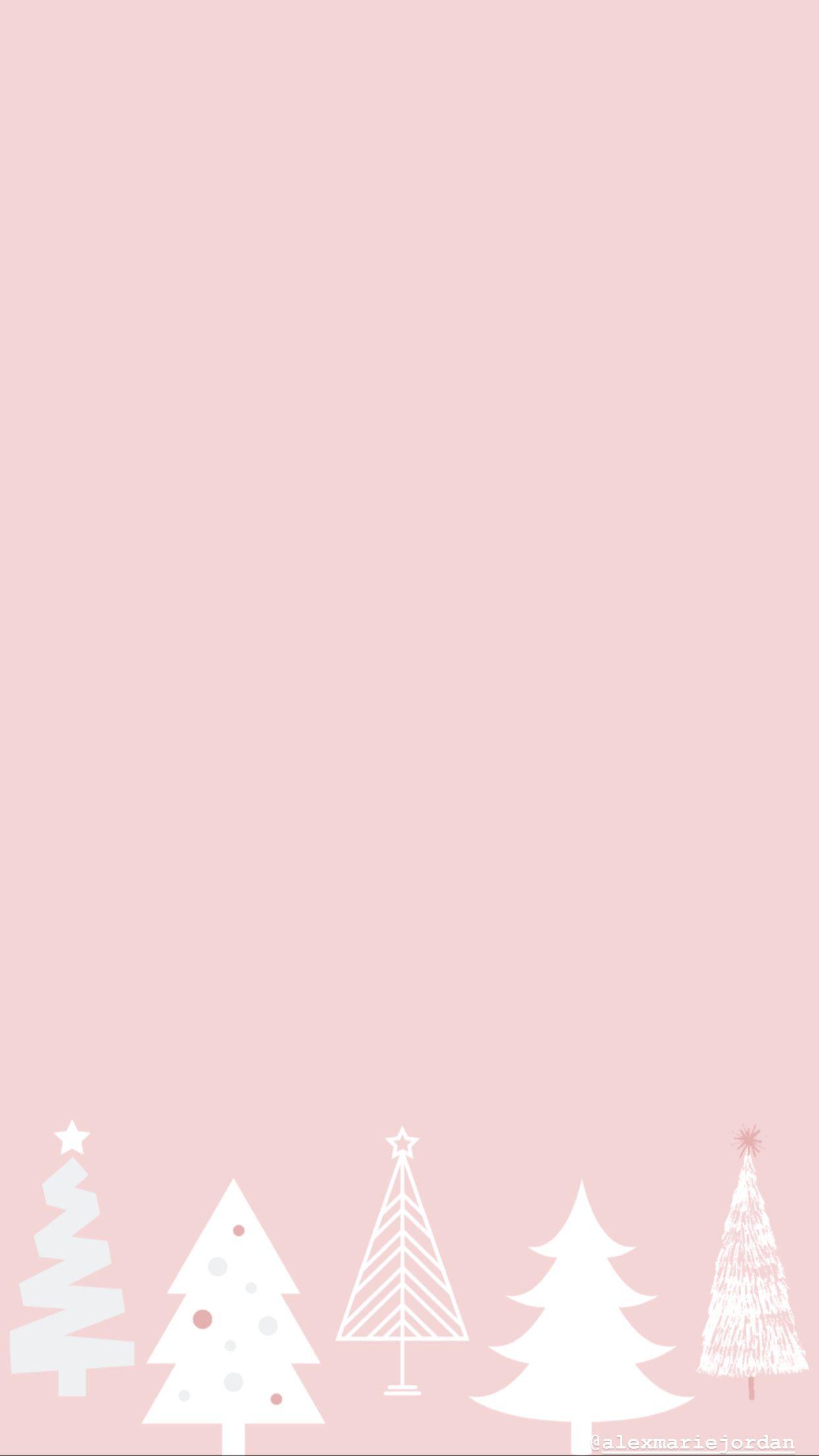 1242x2208 Pink Christmas Tree Wallpaper. Christmas tree wallpaper, Christmas wallpaper, Christmas phone wallpaper