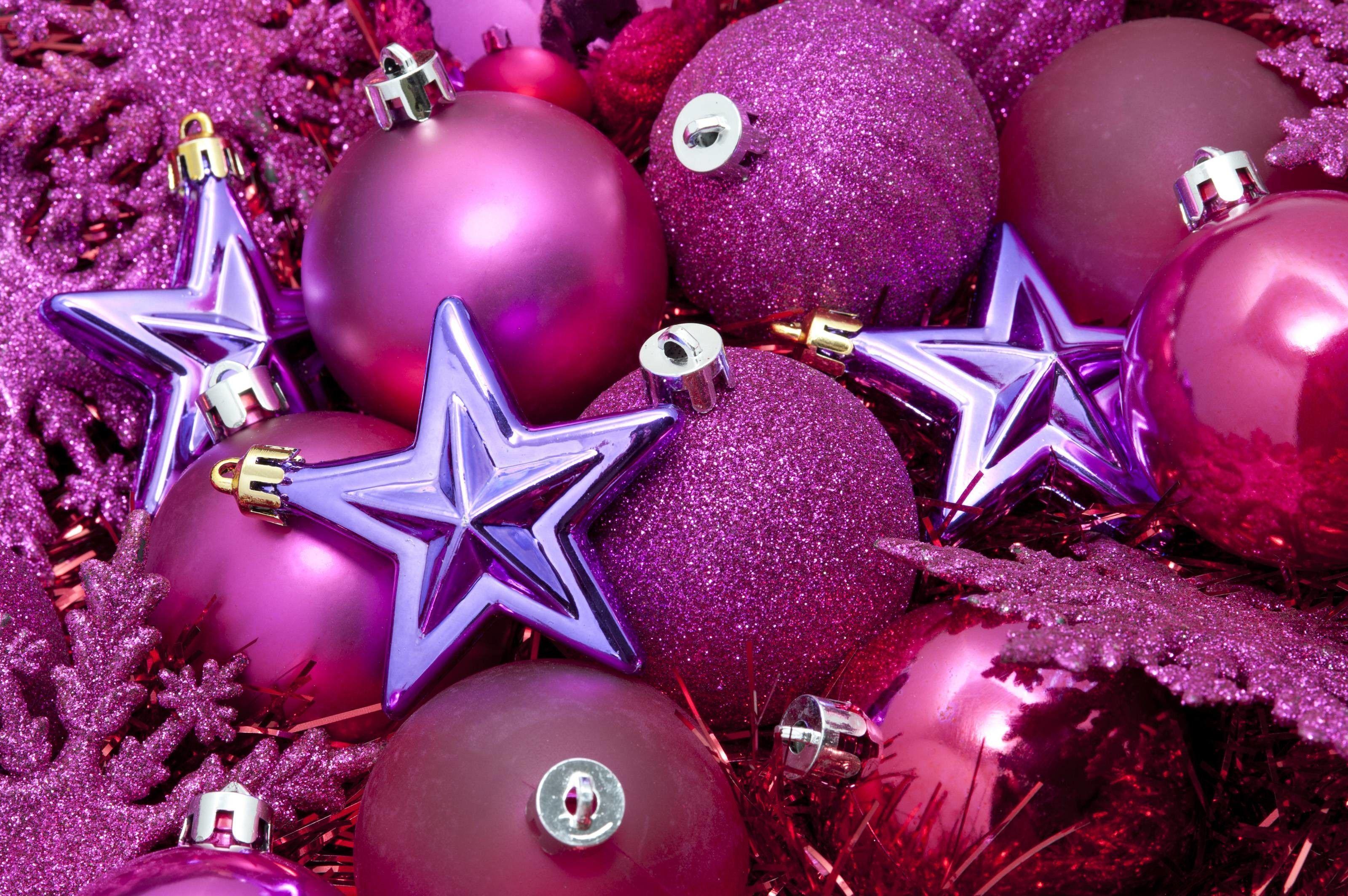 3200x2129 Pink Christmas Ornaments Wallpaper, HD Pink Christmas Ornaments Background