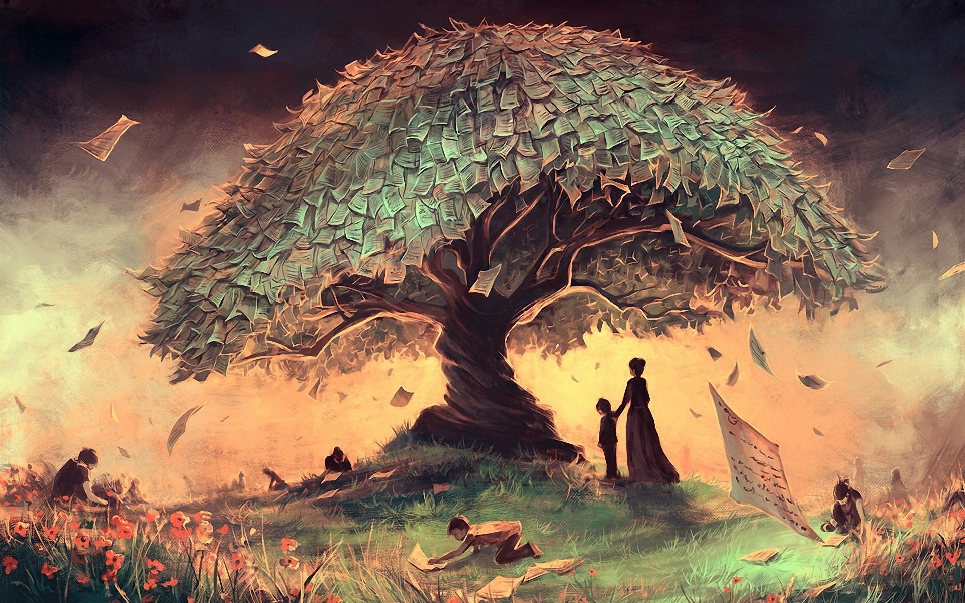 1920x1200 Tree Wallpaper Art Image