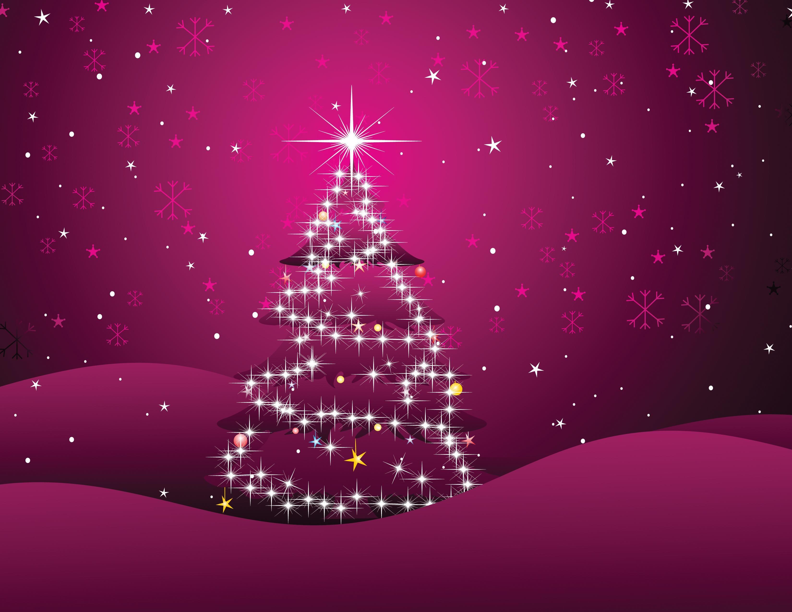 3300x2550 Christmas Wallpaper Pink