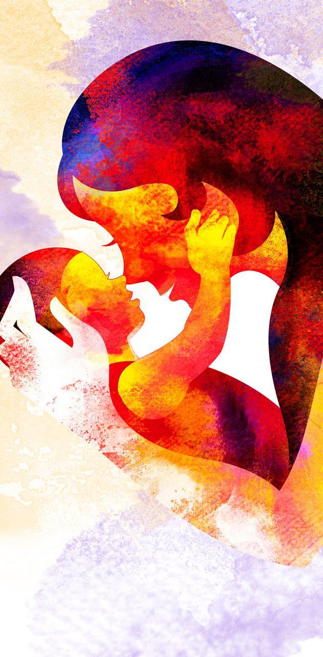 630x1280 Mother love wallpaper