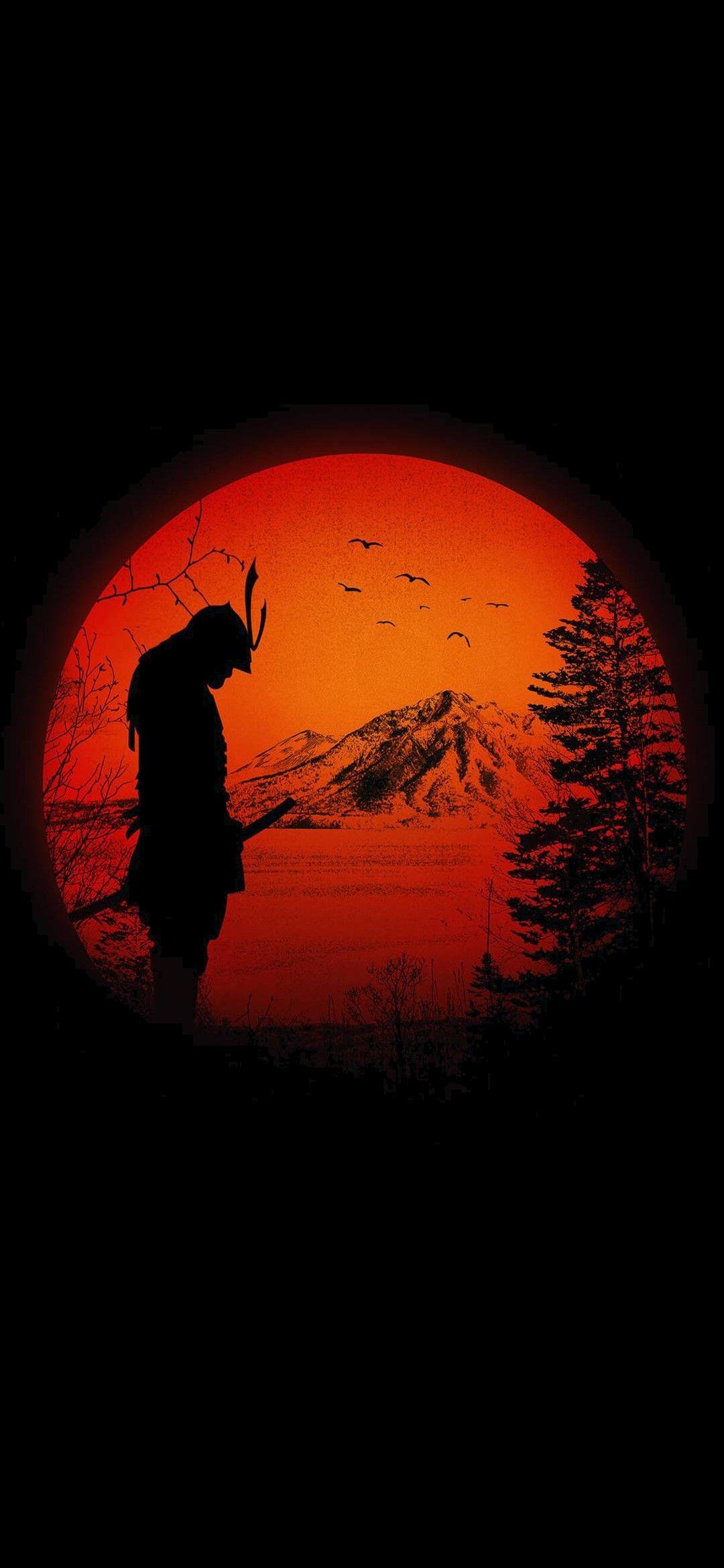 1080x2340 Samurai Aesthetic Wallpaper