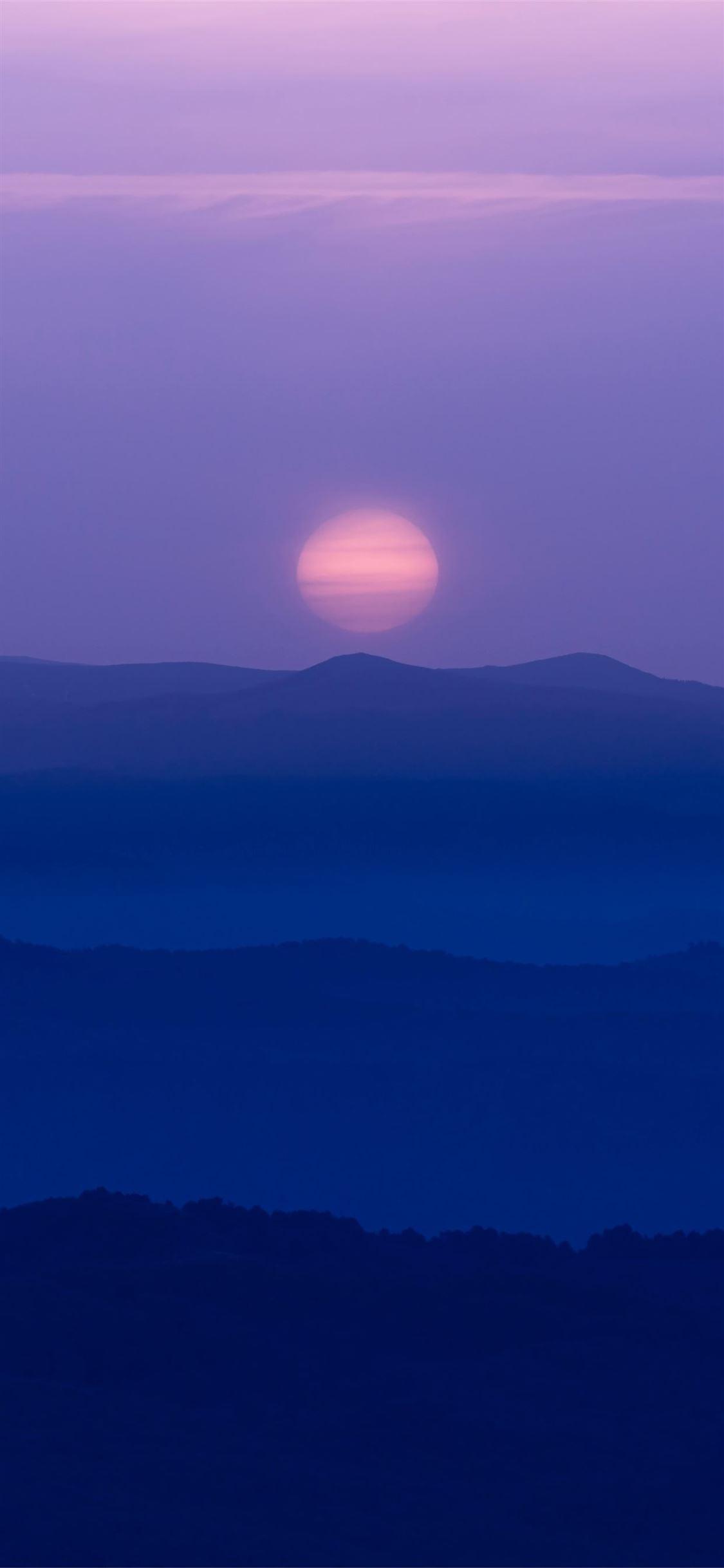 1125x2436 silhouette mountains 8k iPhone X Wallpaper Free Download