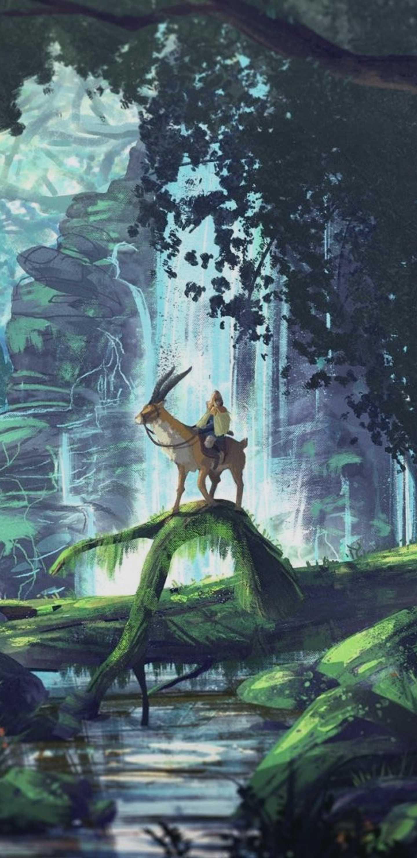 1440x2960 HD Princess Mononoke Wallpaper