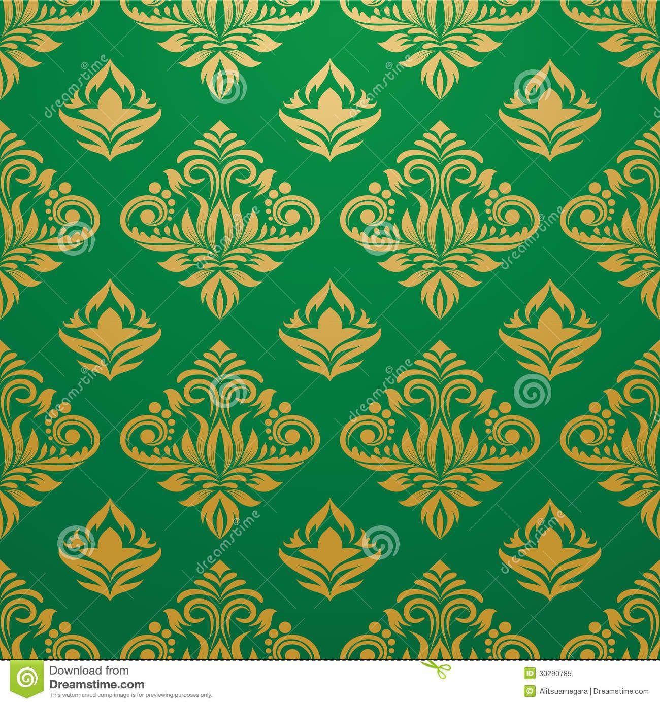 1300x1390 Gold And Green Grunge Victorian Wallpaper Royalty Free Stock. Gold green wallpaper, Green pattern, Green wallpaper