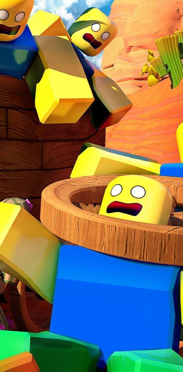 630x1280 Roblox noobs wallpaper