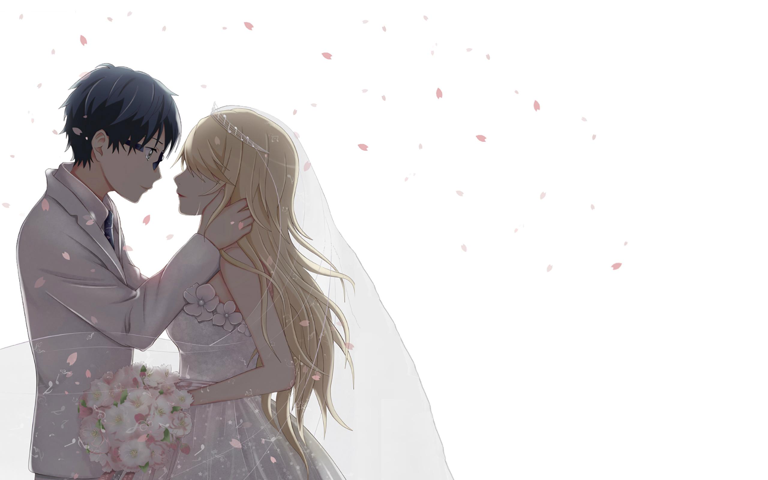 2560x1600 sweet couple wallpaper, romance, interaction, black hair, anime, love