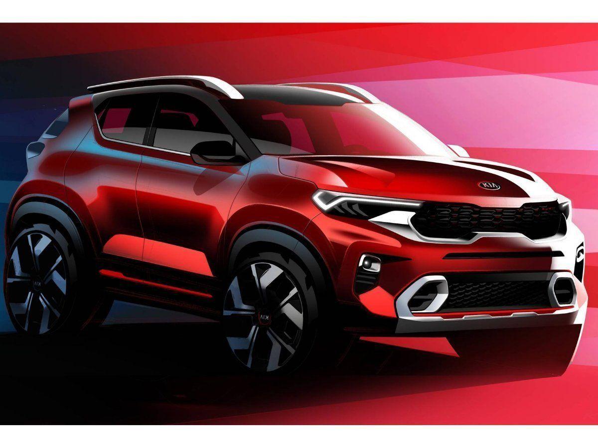 1200x900 Kia Sonet image: Official image of upcoming Kia SUV revealed
