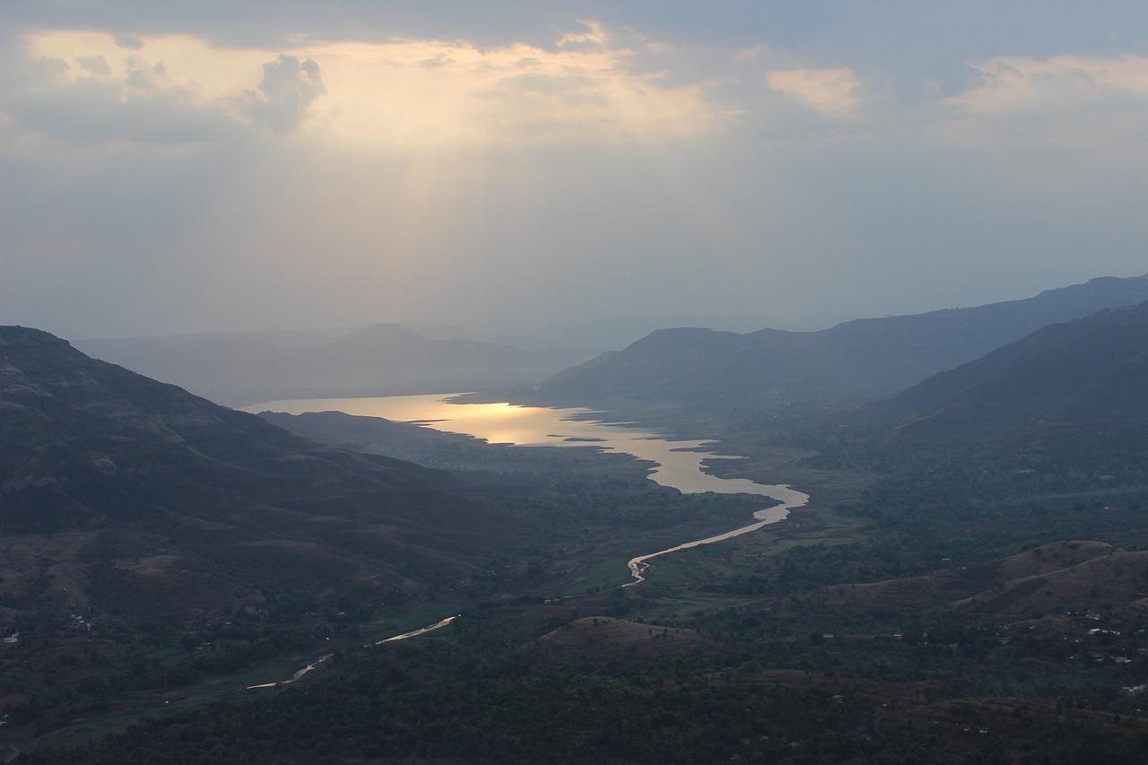 1280x853 Download free photo of Sunrise, mahabaleshwar, dam backwater, free picture, free photo