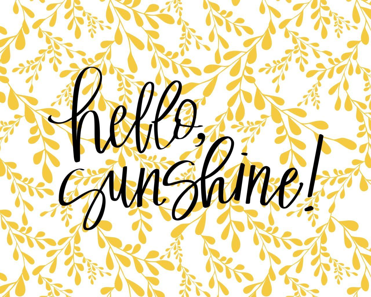 Hello Sunshine Wallpapers - Top Free Hello Sunshine Backgrounds