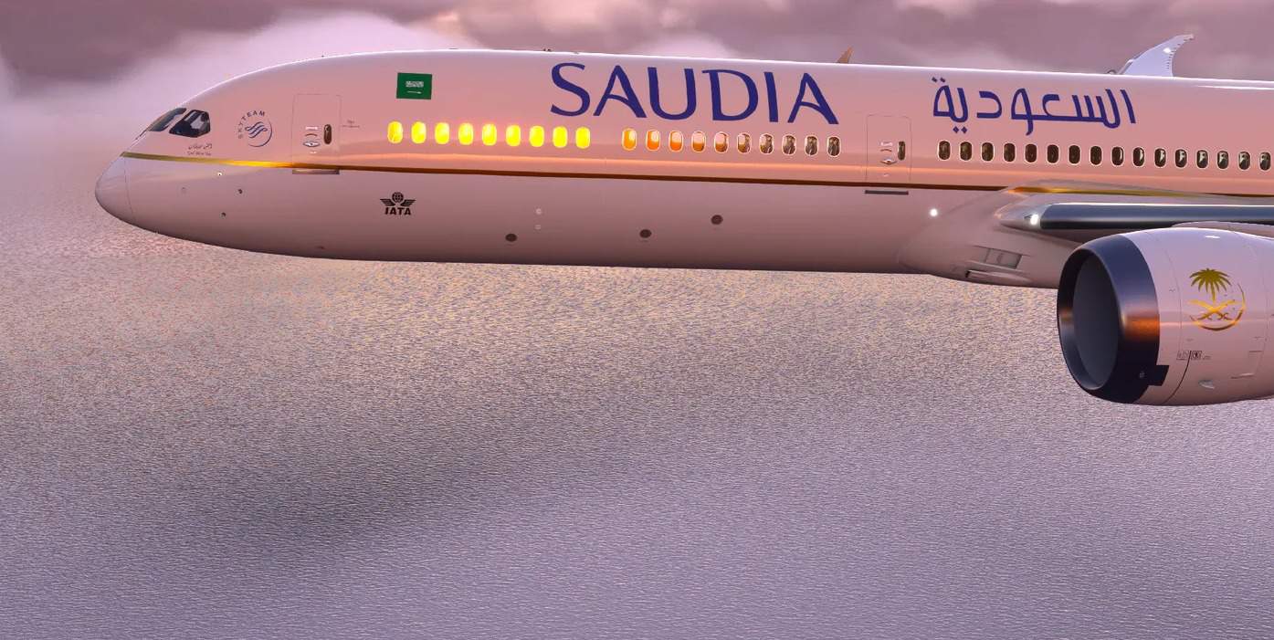1395x701 8k Saudia (Saudi Airlines) v1.0 (1) Simulator Addon / Mod
