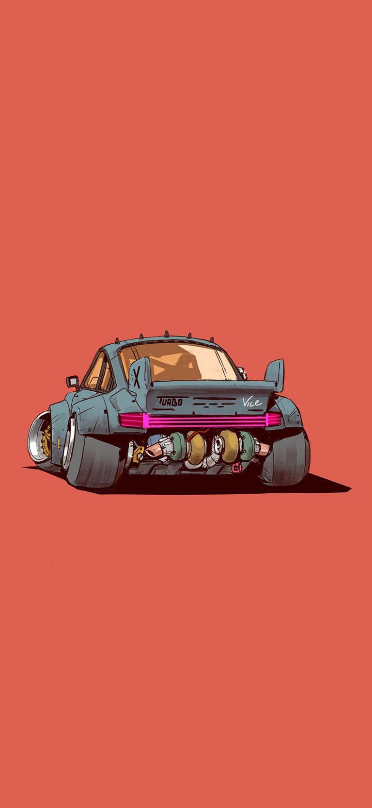 768x1664 Car Minimalist Phone Wallpaper Ultra HD 4K Free Download