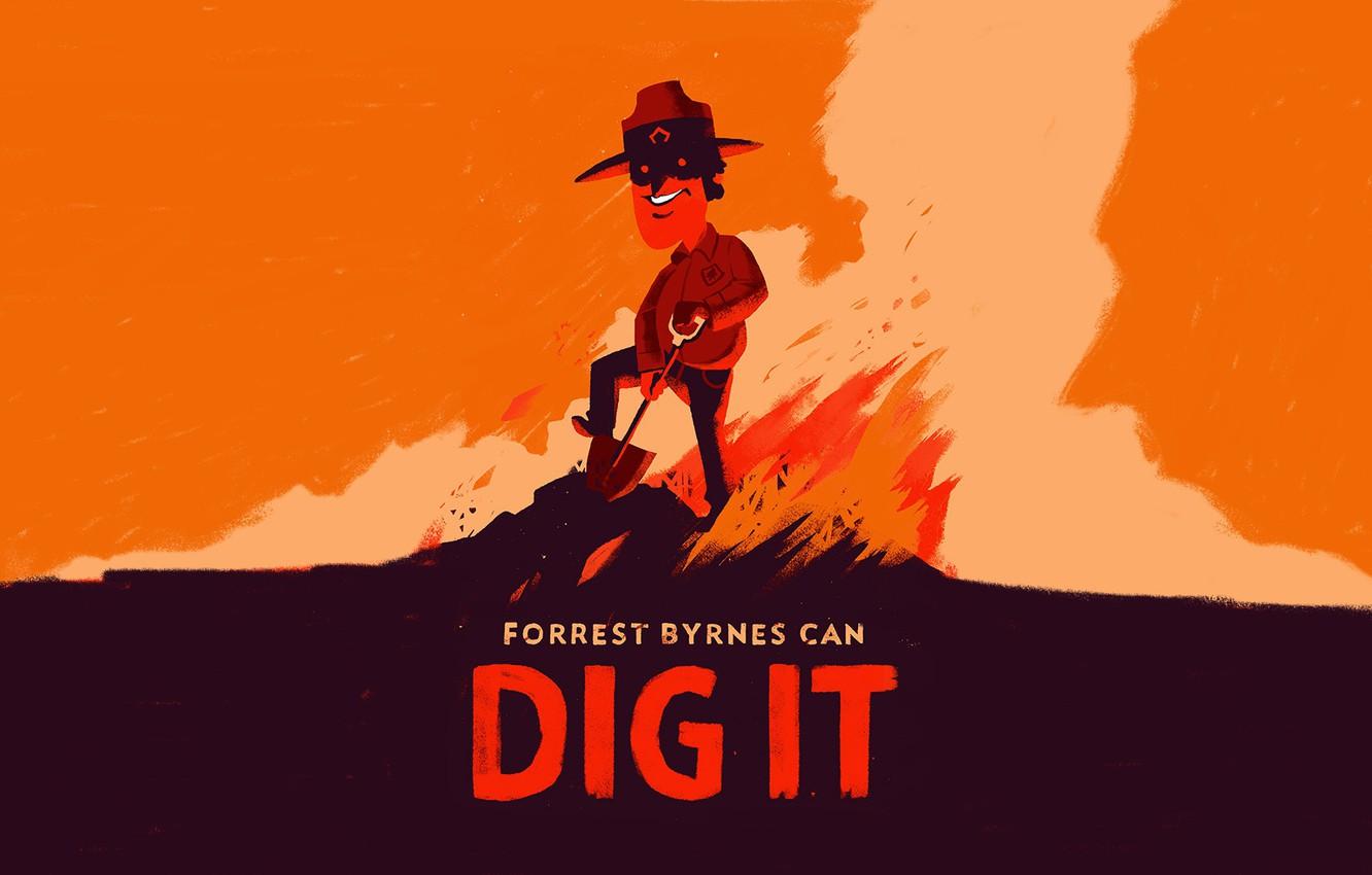 1332x850 Wallpaper Art, Campo Santo, Firewatch, Fire watch, Olly Moss image for desktop, section игры