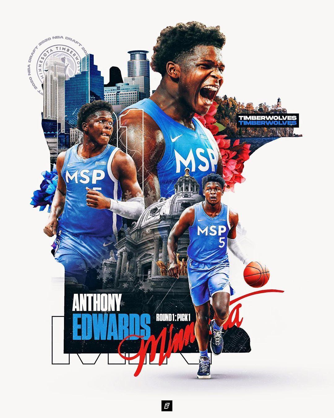 Anthony Edwards Wallpaper in 2023  Nba pictures Basketball photography Anthony  edwards