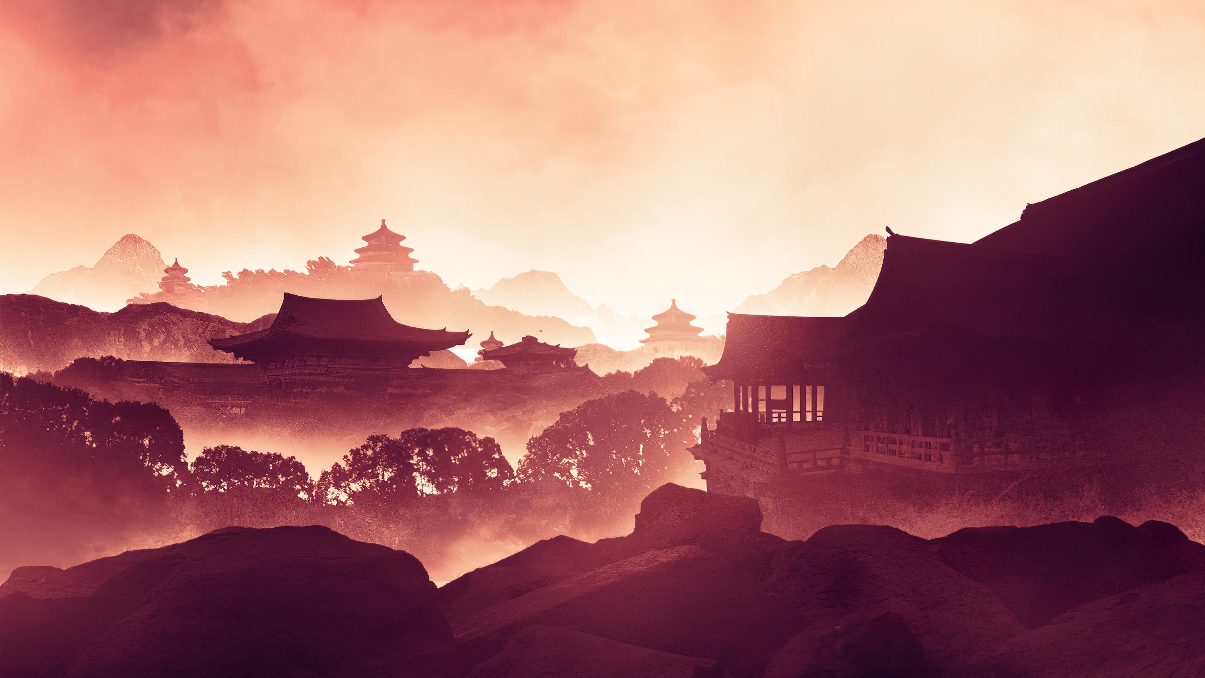 3840x2160 Asian Japan Digital Art 4k 4k HD 4k Wallpaper, Image, Background, Photo and Picture
