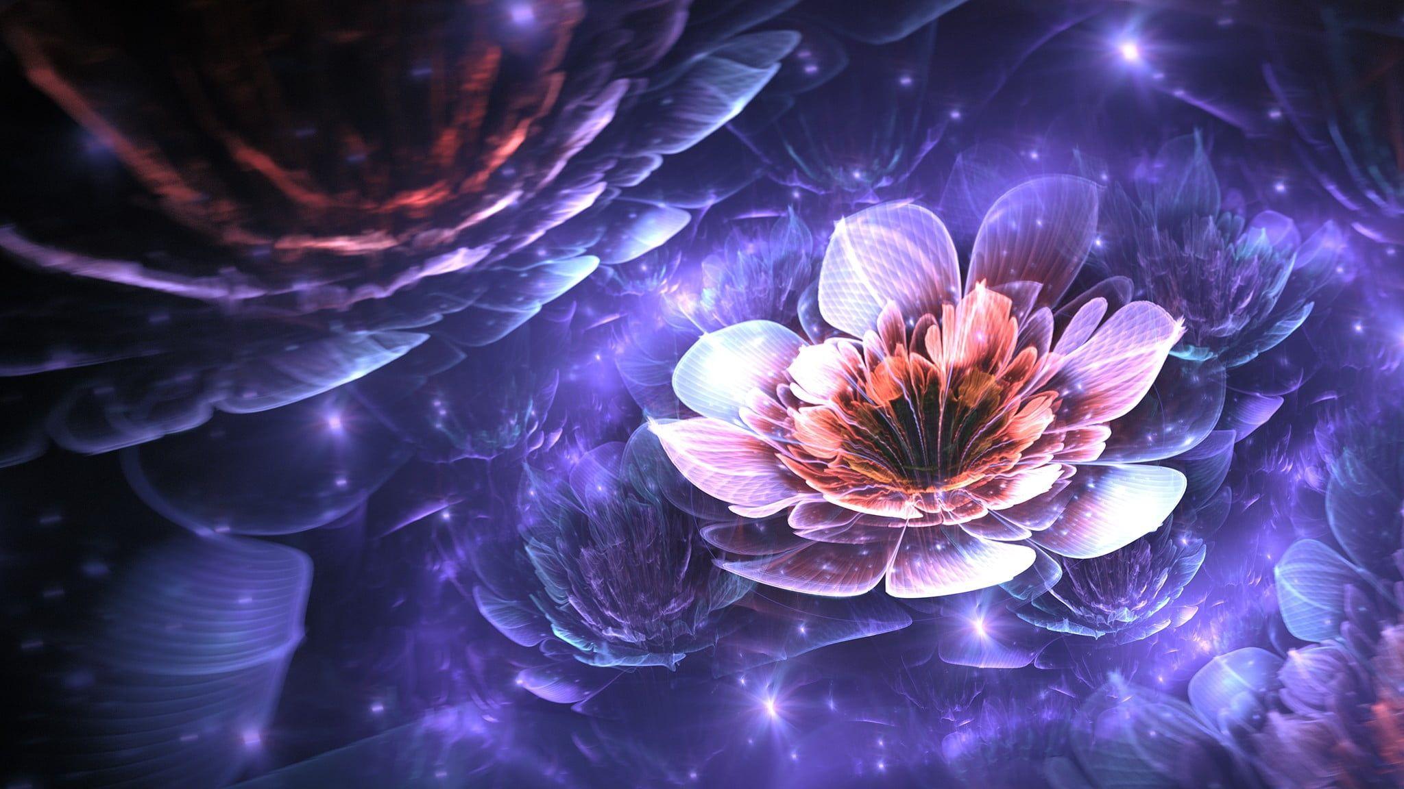2048x1152 Lotus Art Wallpaper, HD Lotus Art Background