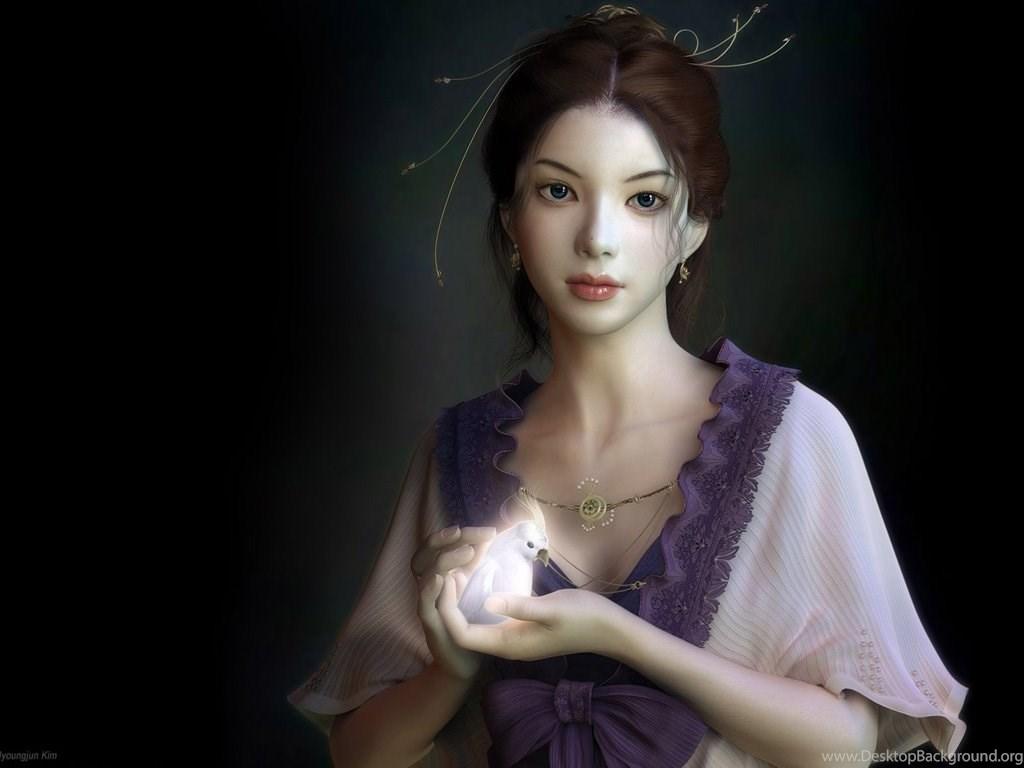 1024x768 Modern Japanese Girl Wallpaper Desktop Background