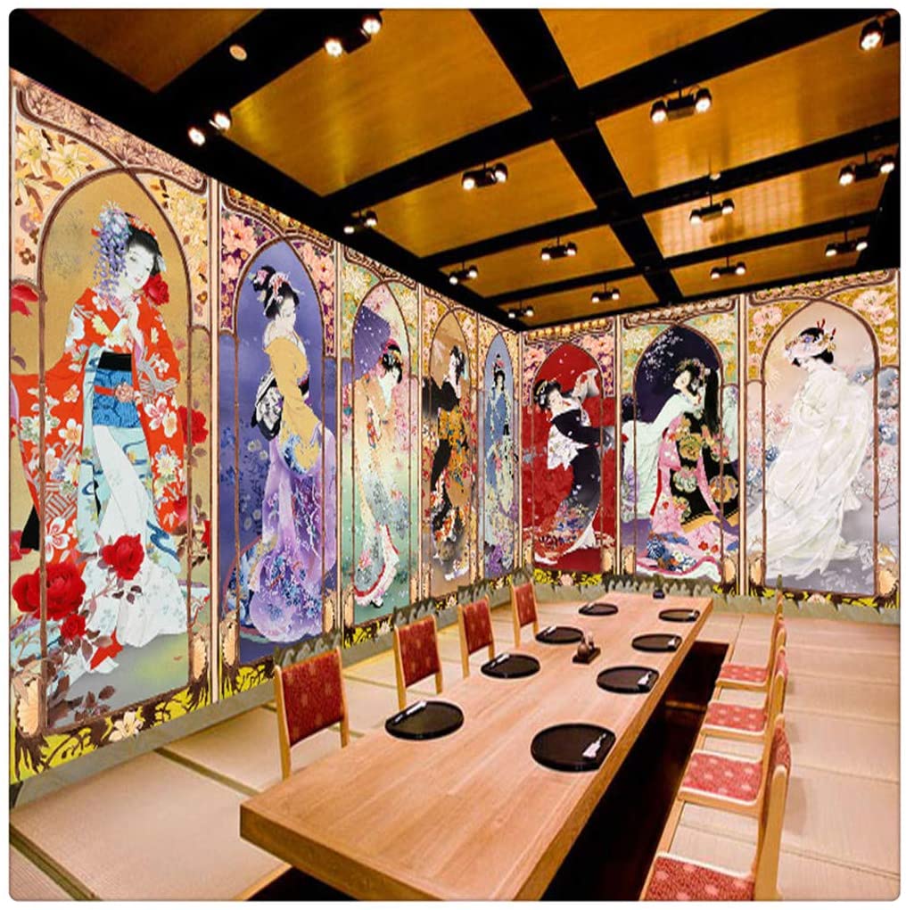 1016x1020 Wall Art Wallpaper Japanese Ladies Mural Wallpaper Any Oversized for Japanese Restaurant Club Wall Decoration Wallpaper, 150cmX105cm