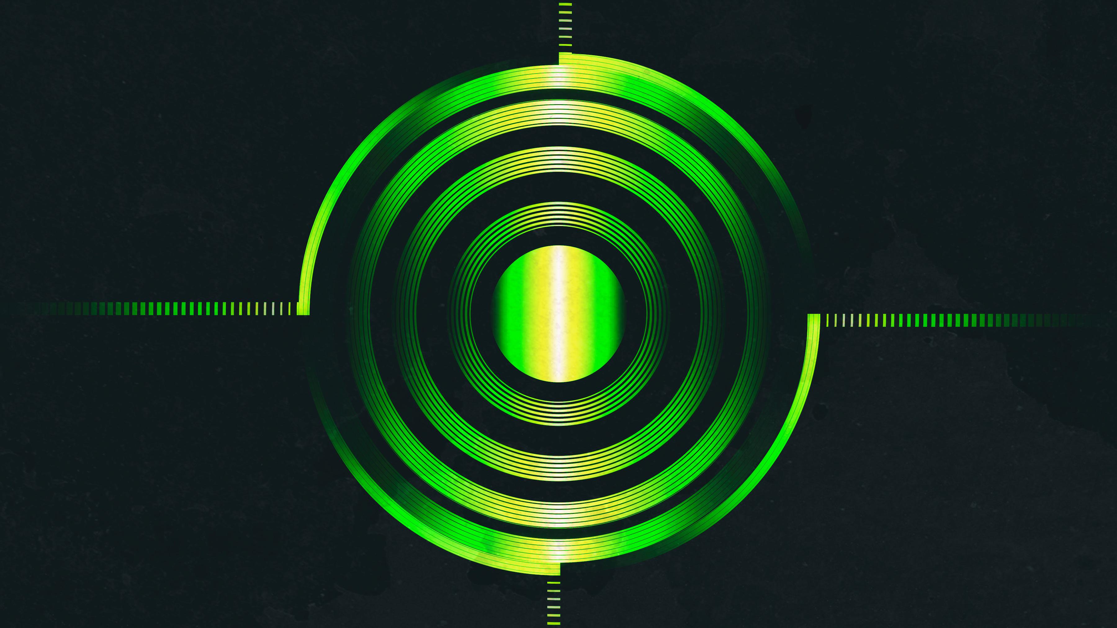 3600x2025 Green Abstract Circle 4k, HD Abstract, 4k Wallpaper, Image, Background, Photo and Picture