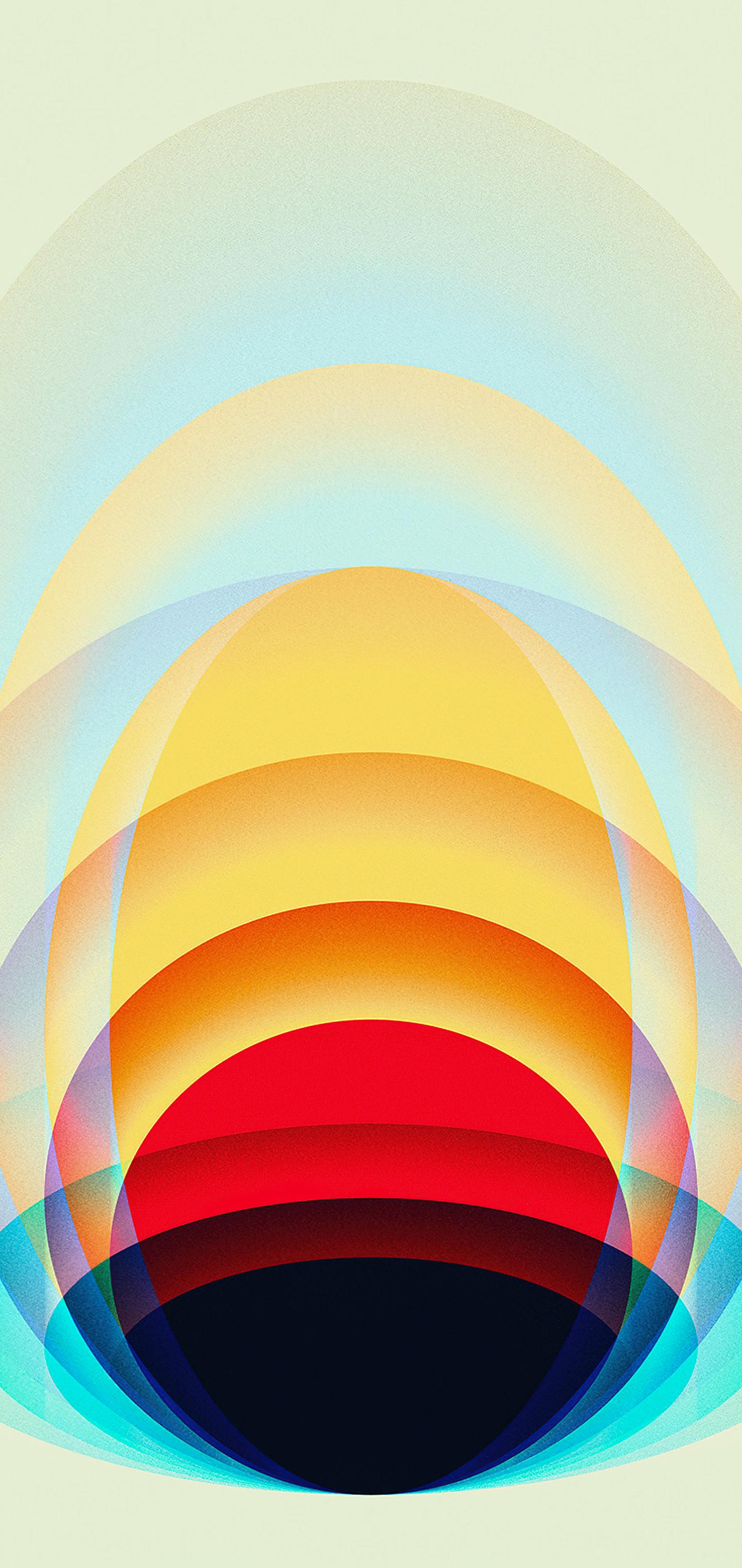 1420x3000 Colorful Circles Geometric Pattern Wallpaper