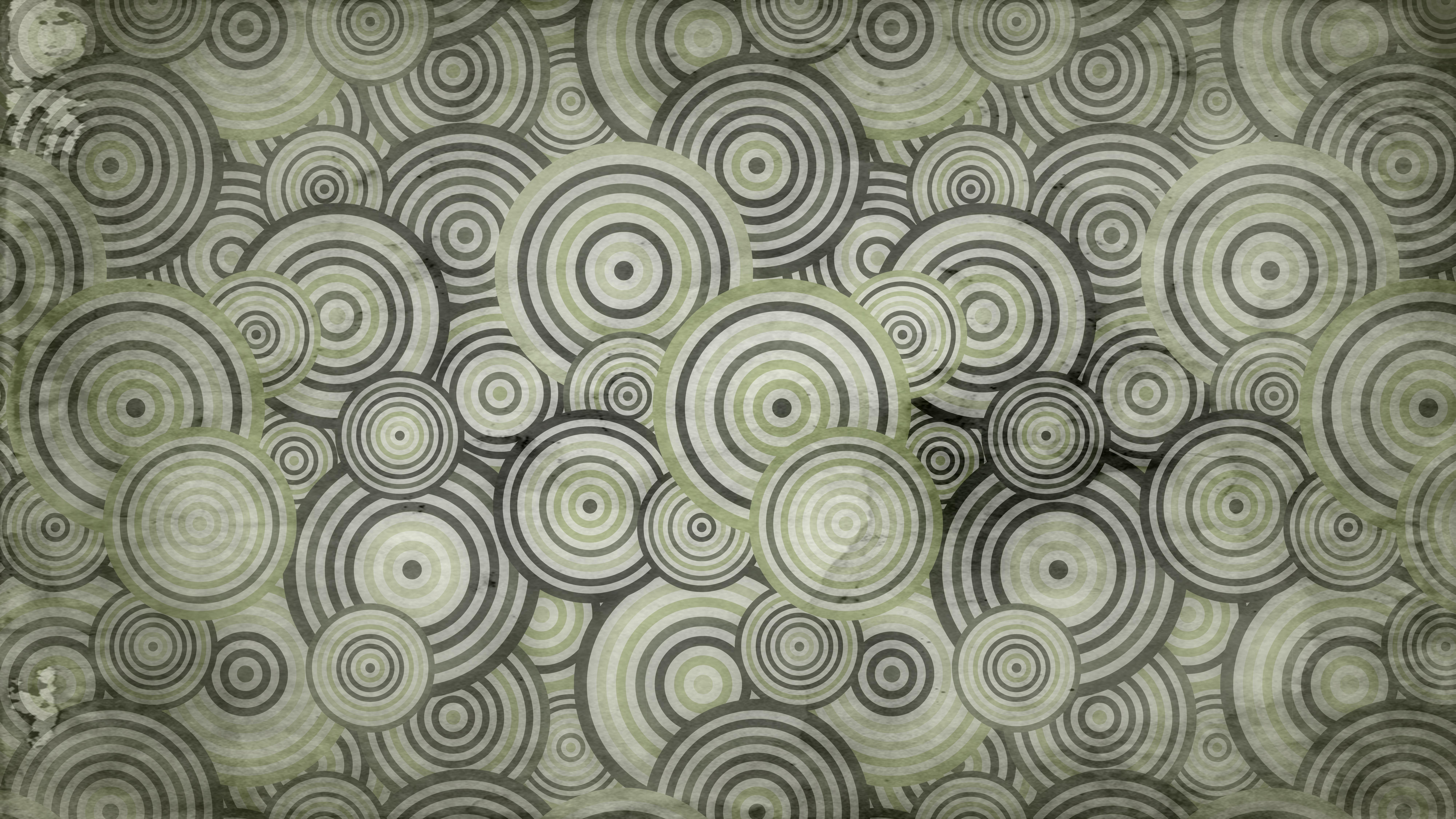 8000x4500 Free Green and Beige Grunge Seamless Geometric Circle Wallpaper Pattern