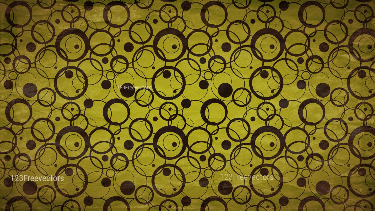 1280x720 Black and Gold Grunge Seamless Geometric Circle Wallpaper Pattern Background