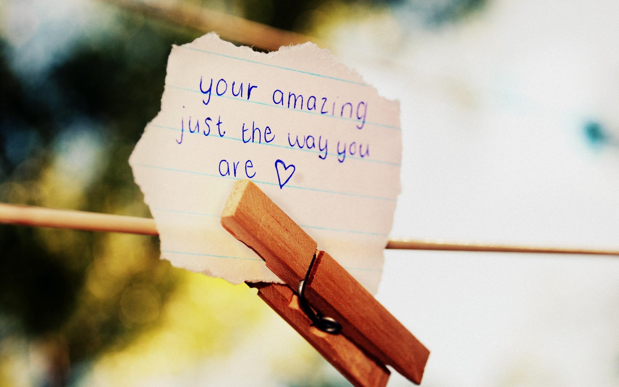 2560x1600 Love note HD wallpaper