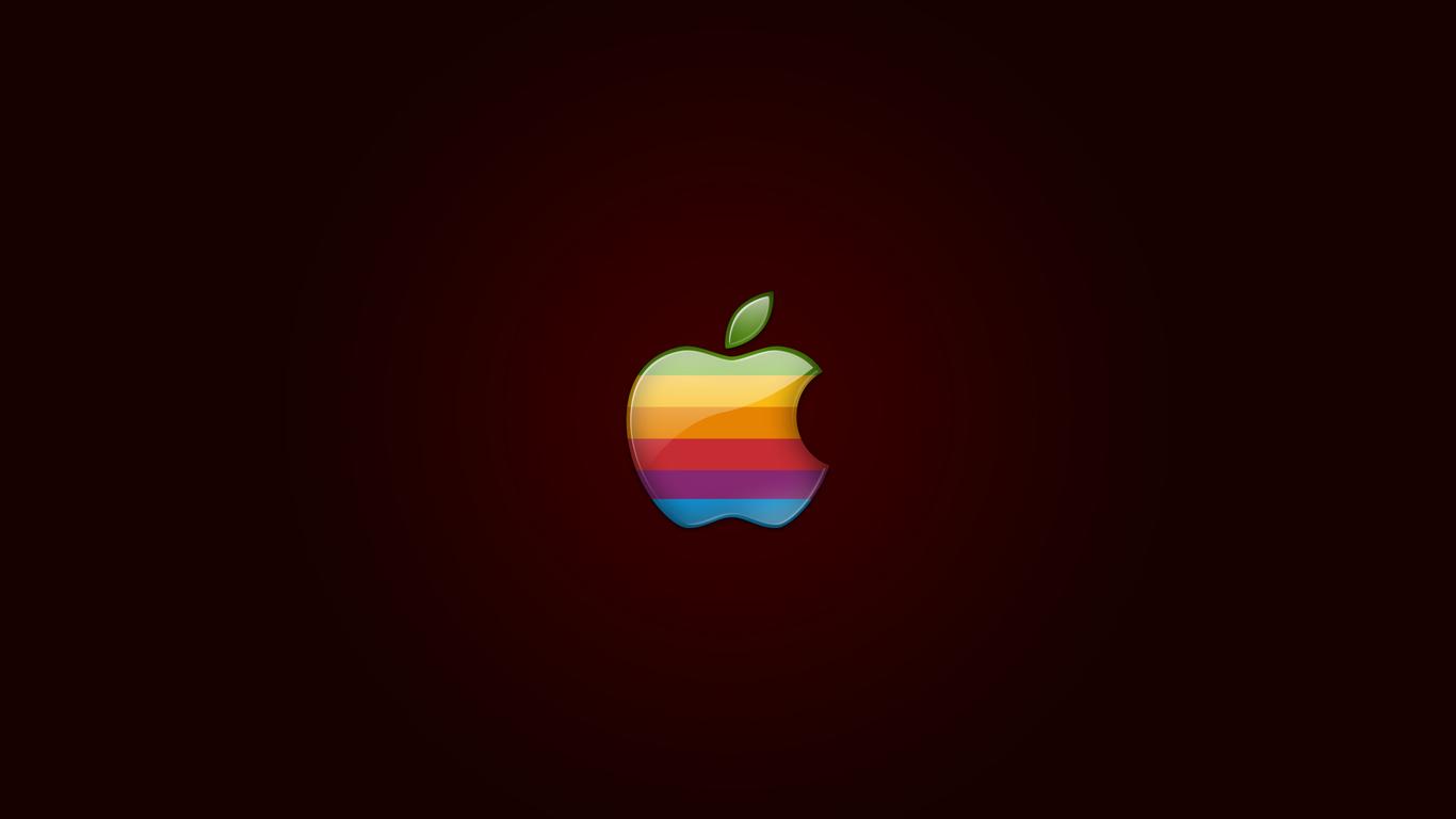 1366x768 Retro Apple Logo 1366x768 Resolution HD 4k Wallpaper, Image, Background, Photo and Picture