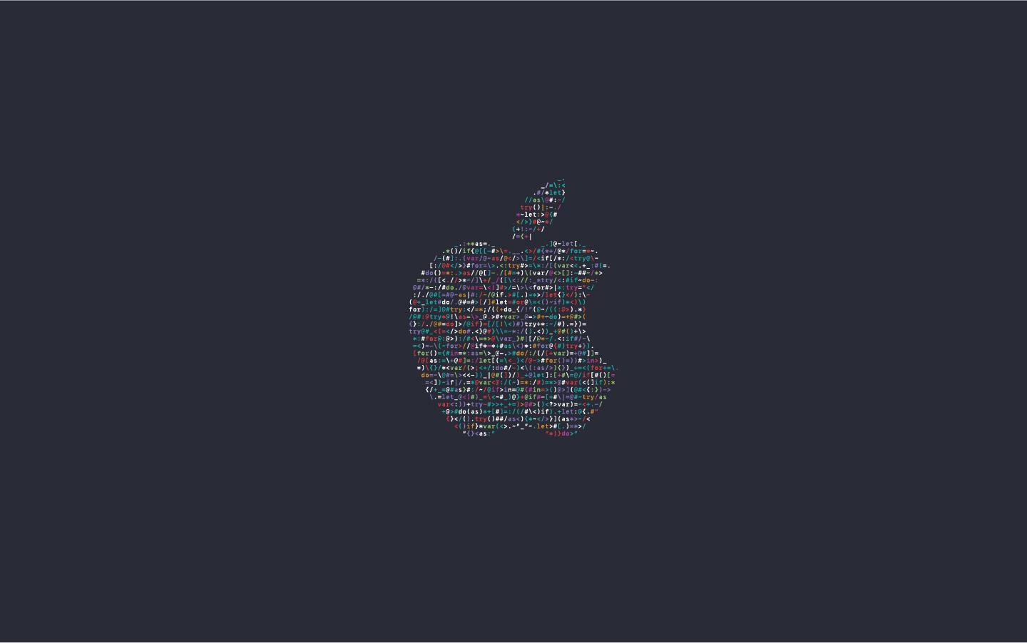 1440x902 Anyone Else Love The ASCII Style Apple Logo From WWDC? Here's A 5K Wallpaper Of It