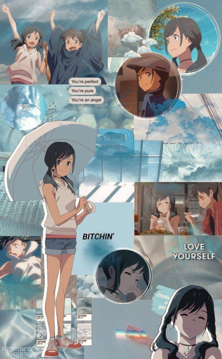 736x1188 Hina Amano wallpaper Tenki no Ko. Animasi, Gadis animasi, Seni anime
