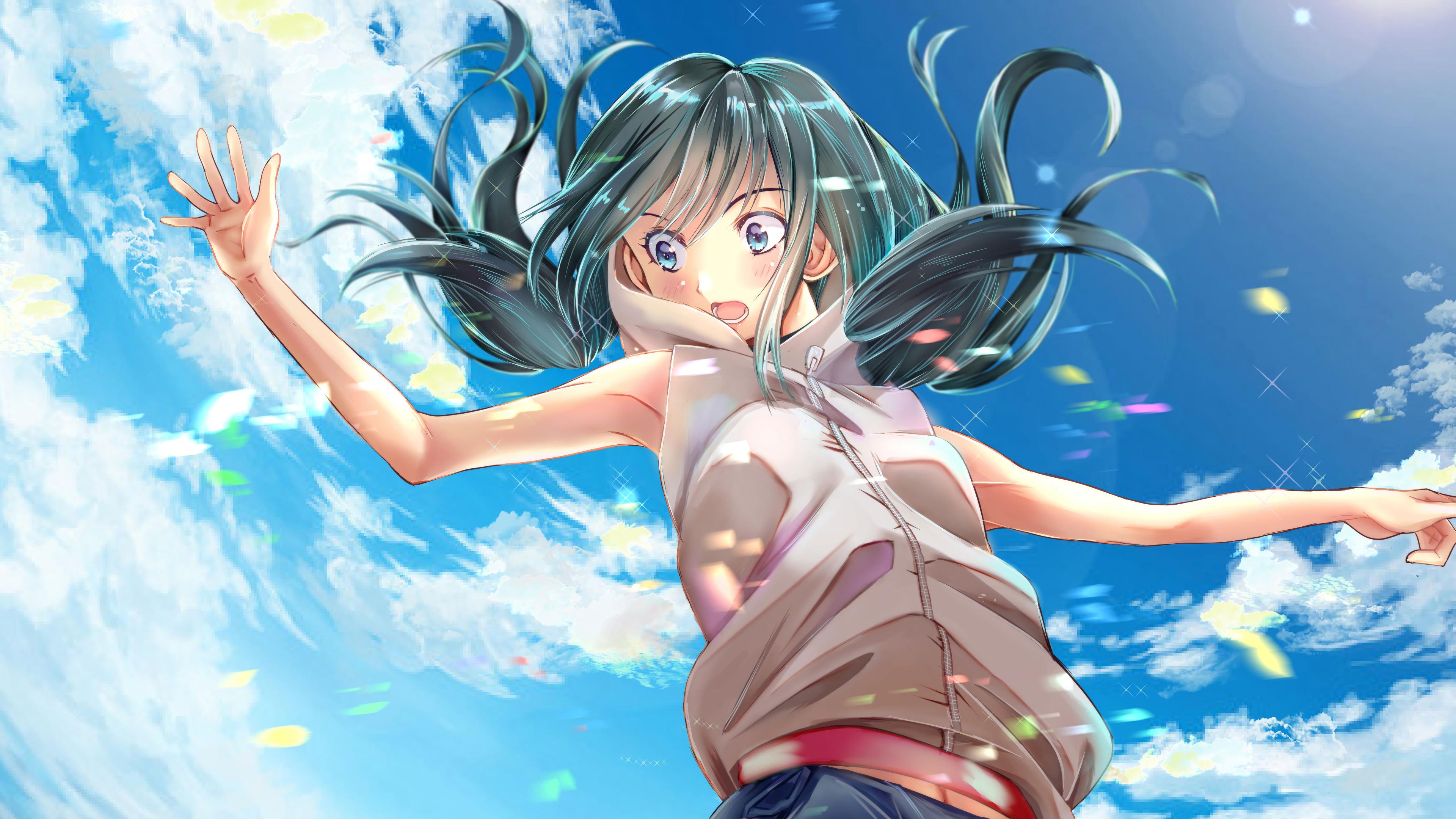 3840x2160 Hina Amano, Weathering With You, 4K wallpaper HD Wallpaper