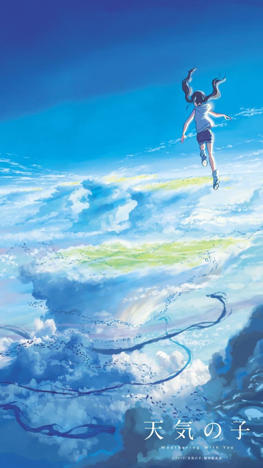844x1500 Amano Hina Duplicate Landscape Shinkai Makoto Tagme With You
