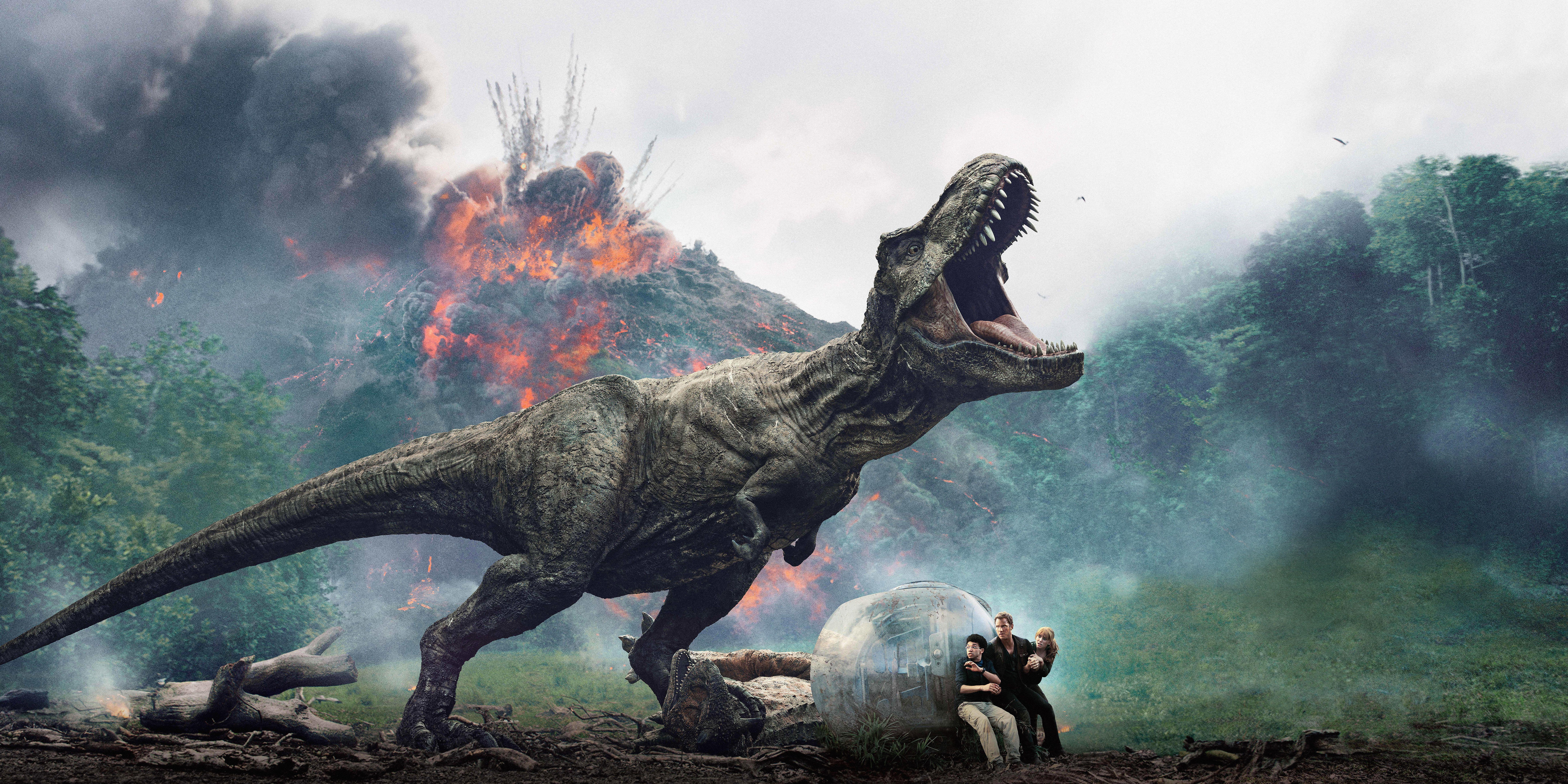 8639x4320 T.Rex Jurassic World: Evolution Wallpaper