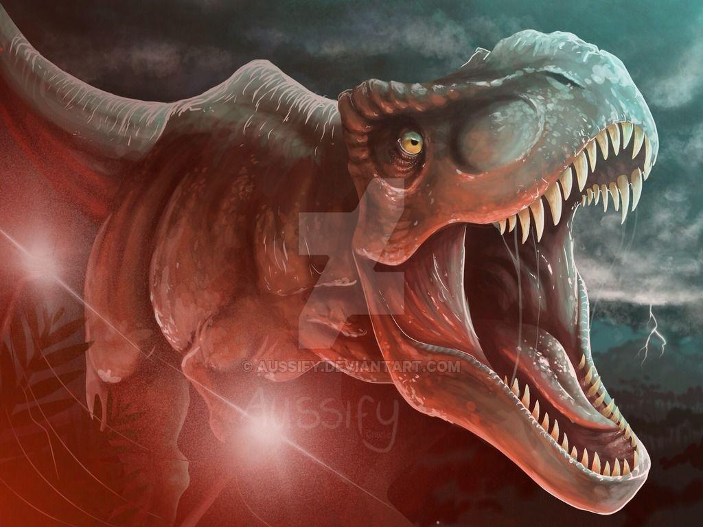 1024x768 Jurassic World Rexy by aussify. Jurassic world, Jurassic park world, Jurassic world fallen kingdom