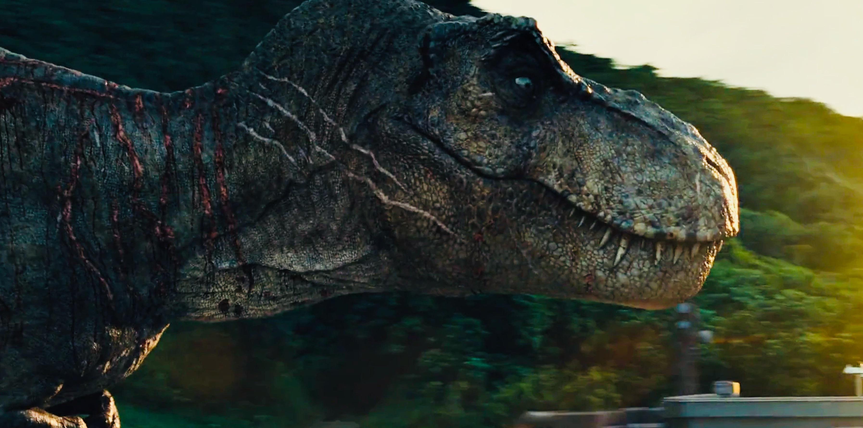 3588x1782 Jurassic park will always be my favorite. But this shot at the end of Jurassic World blew me away. Rexy might have looked her best here. What do you think??