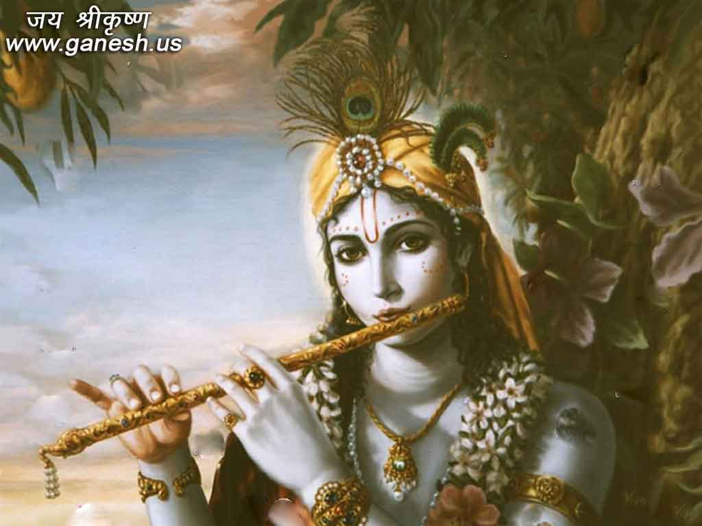1024x768 Lord Krishna Paintings