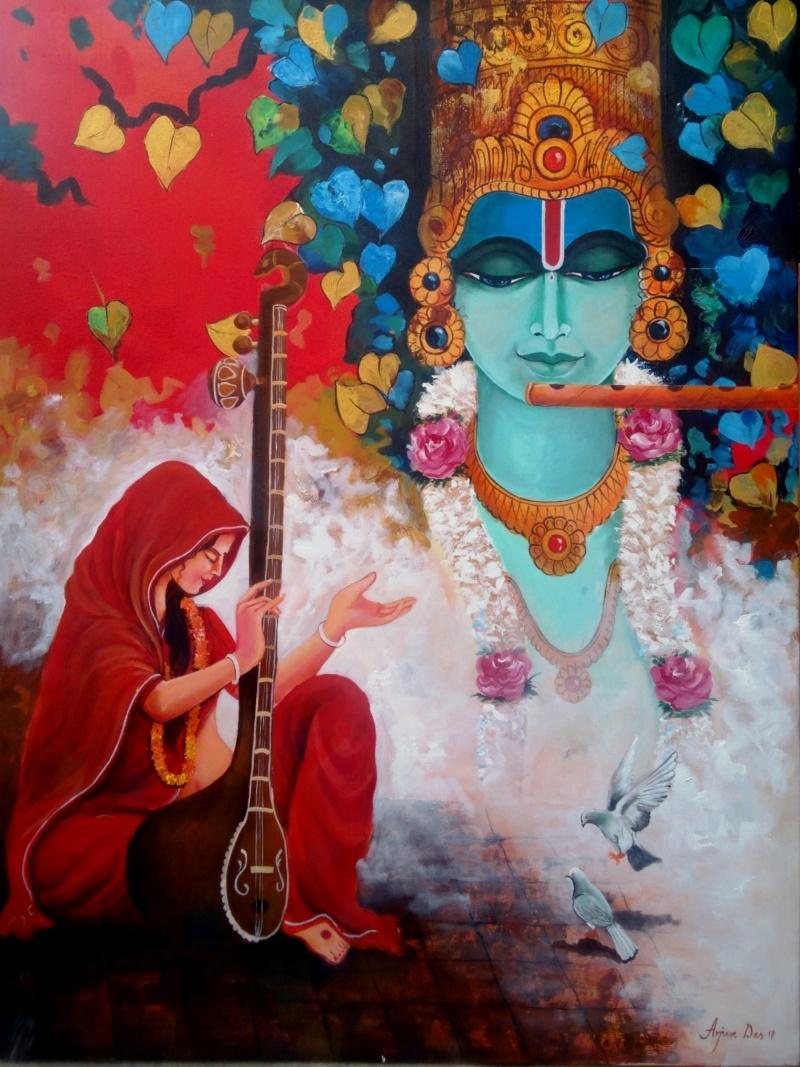 800x1067 View 41 Painting Acrylic Modern Krishna Image
