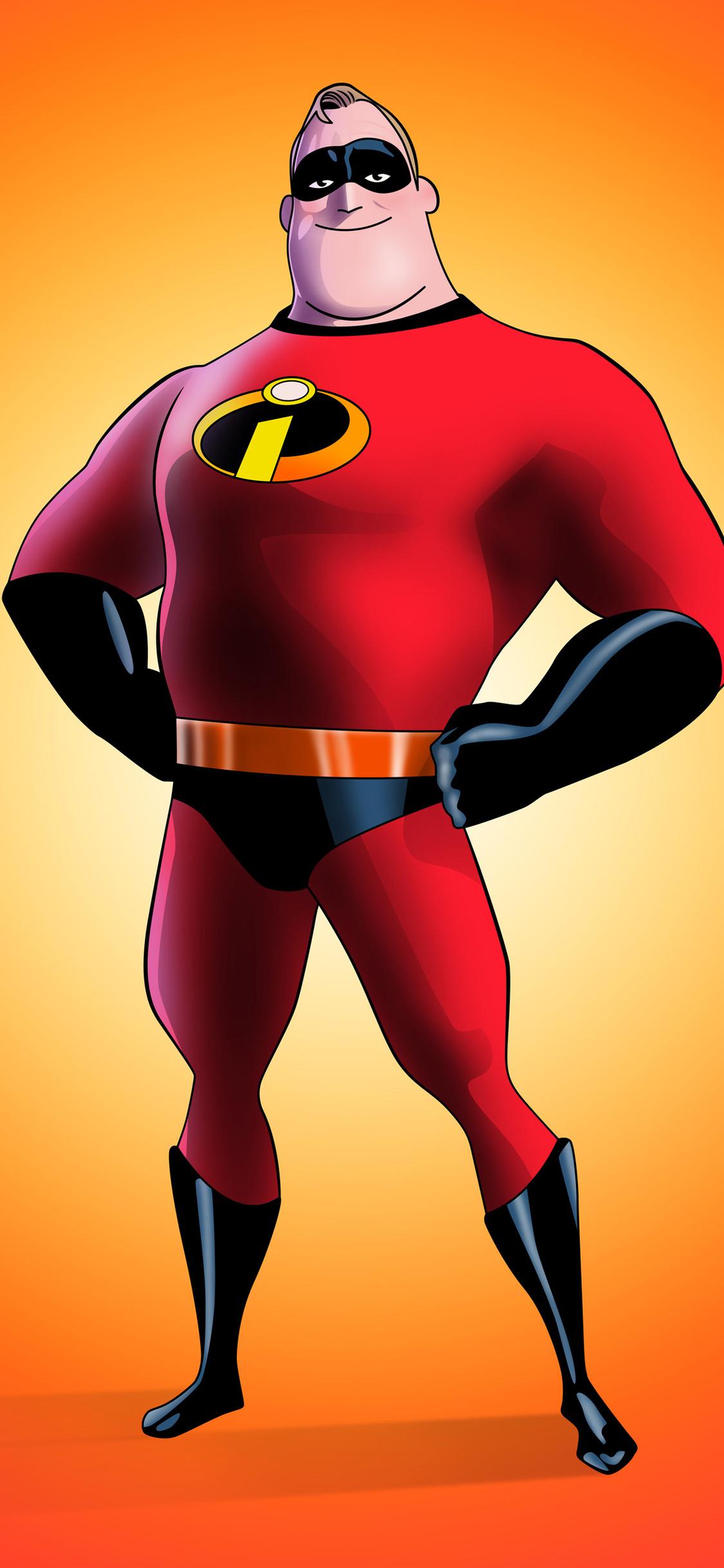 1125x2436 Mr Incredible In The Incredibles 2 2018 Artwork 5k iPhone XS, iPhone iPhone X HD 4k Wallpaper, Image, Background, Photo and Picture