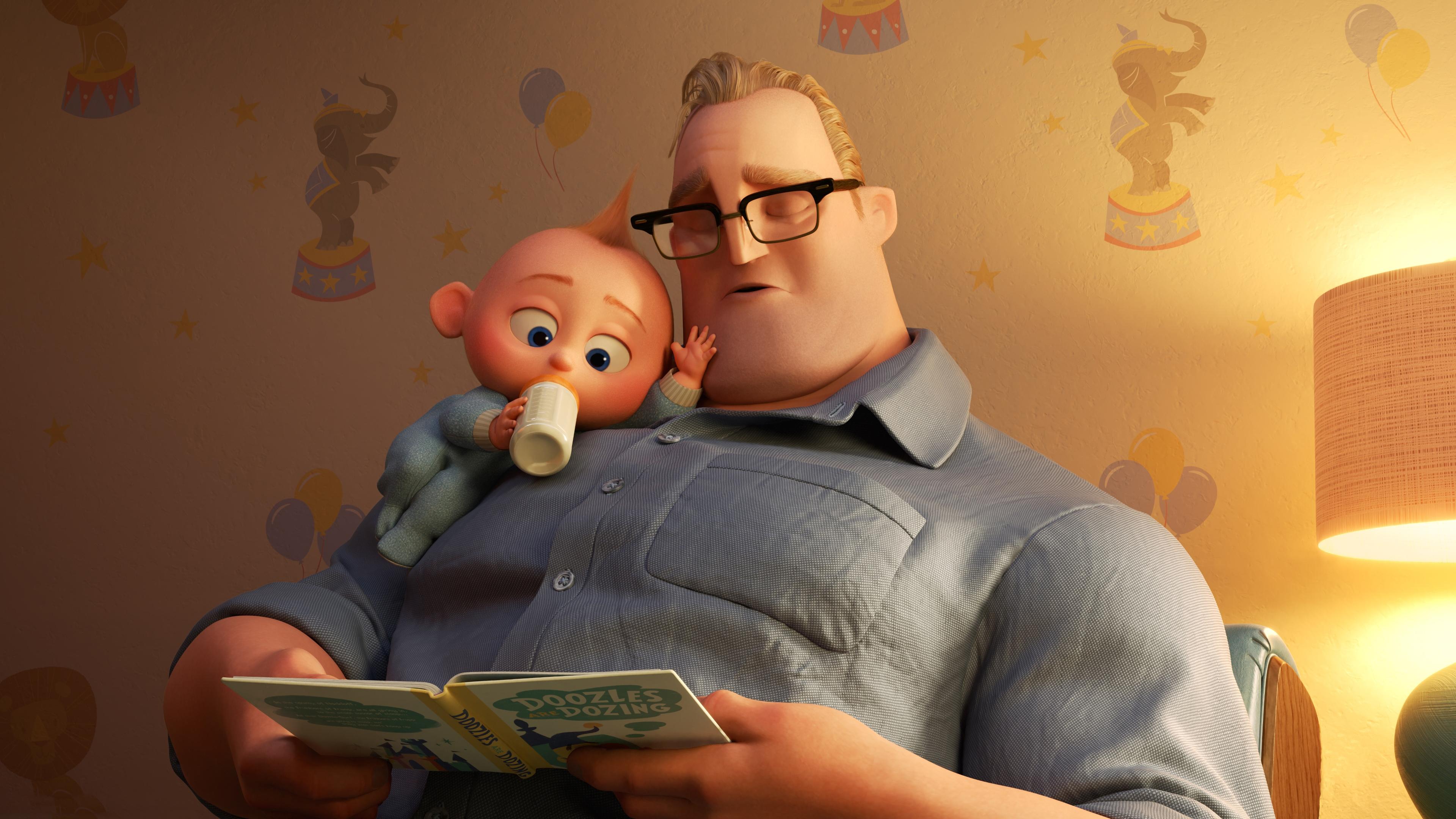 3840x2160 Incredibles 2 Jack Jack And Mr. Incredible 4K
