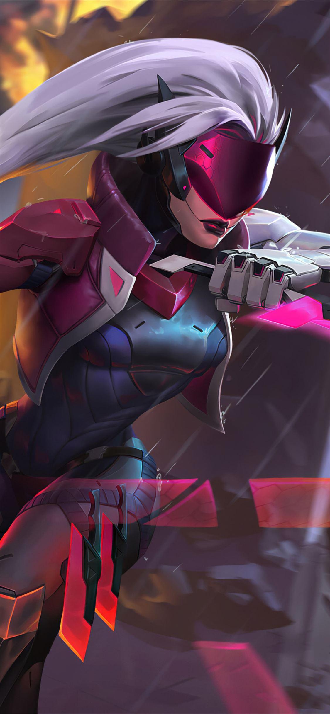 1125x2436 katarina league of legends game 4k 2020 iPhone X Wallpaper Free Download