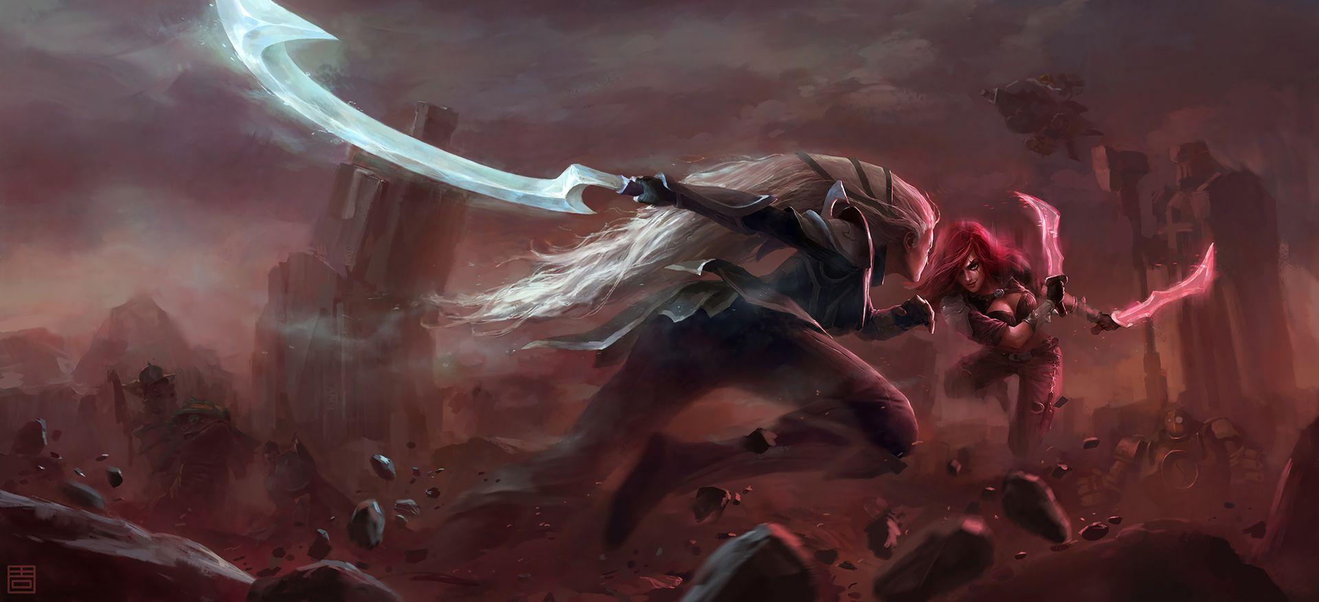1920x877 League Of Legends Katarina Wallpaper