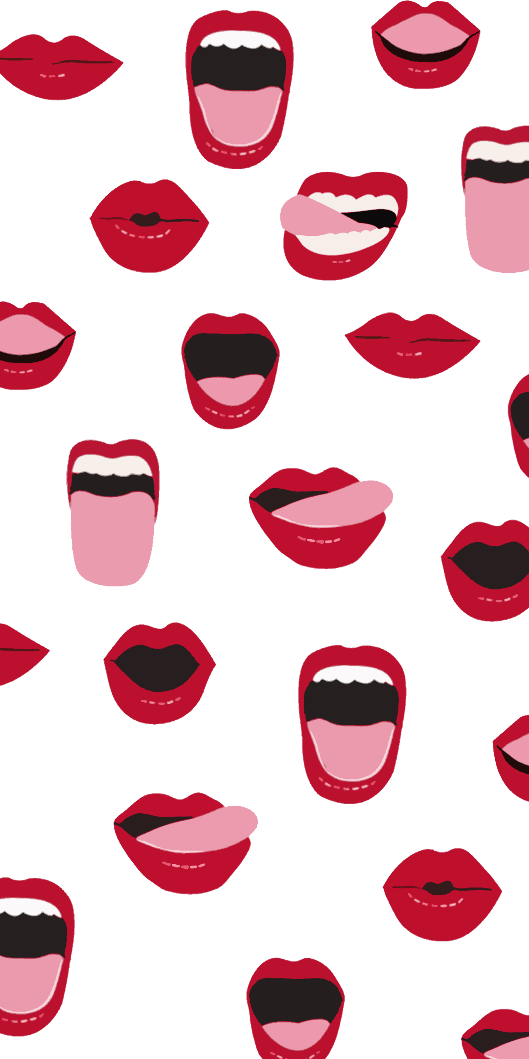 2000x4000 Valentines #Collection #Casetify #iPhone #Case #Art #Design #Gift #Idea #Inspiration #Cool #Wallpaper #Illust. Lip wallpaper, iPhone wallpaper, Pattern wallpaper