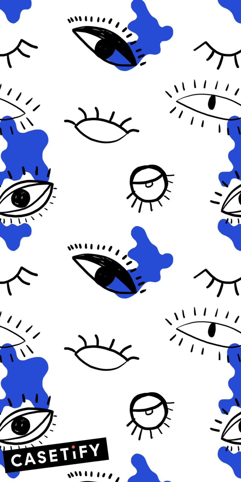 1000x2000 CASETiFY #Impact #iPhone #Case#Cases #Art #Design #Pattern #Animals #Floral #Flowers #Cool #Wallpaper #. Graphic wallpaper, Cute patterns wallpaper, Evil eye art