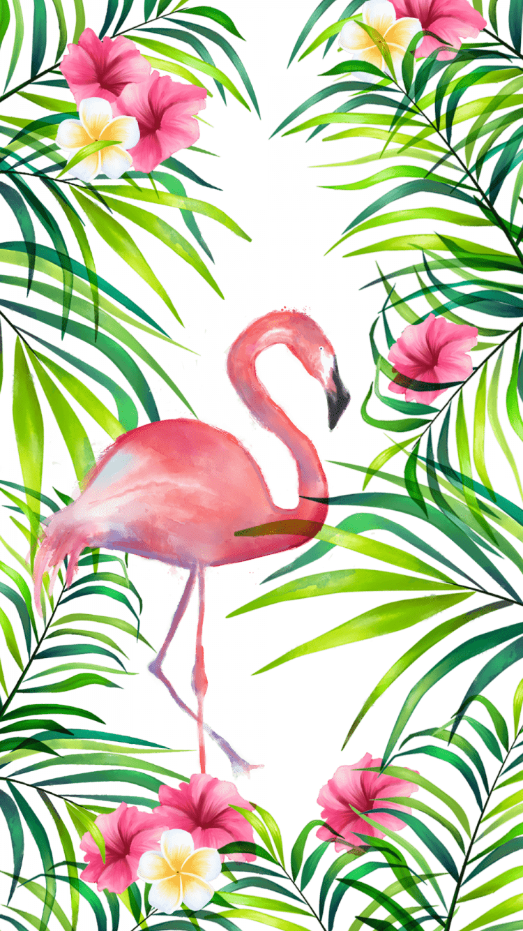 750x1334 Free download Pink Flamingo Casetify iPhone Art Design Illustration [1000x2000] for your Desktop, Mobile & Tablet. Explore Flamingo Background. Vintage Flamingo Wallpaper, Flamingo Wallpaper, Flamingo Wallpaper Border